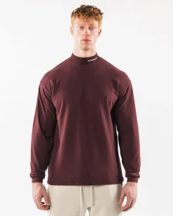 Brushed Core Mock Neck LS