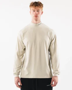 Brushed Core Mock Neck LS