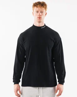 Brushed Core Mock Neck LS