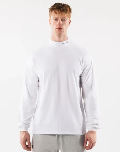 Brushed Core Mock Neck LS