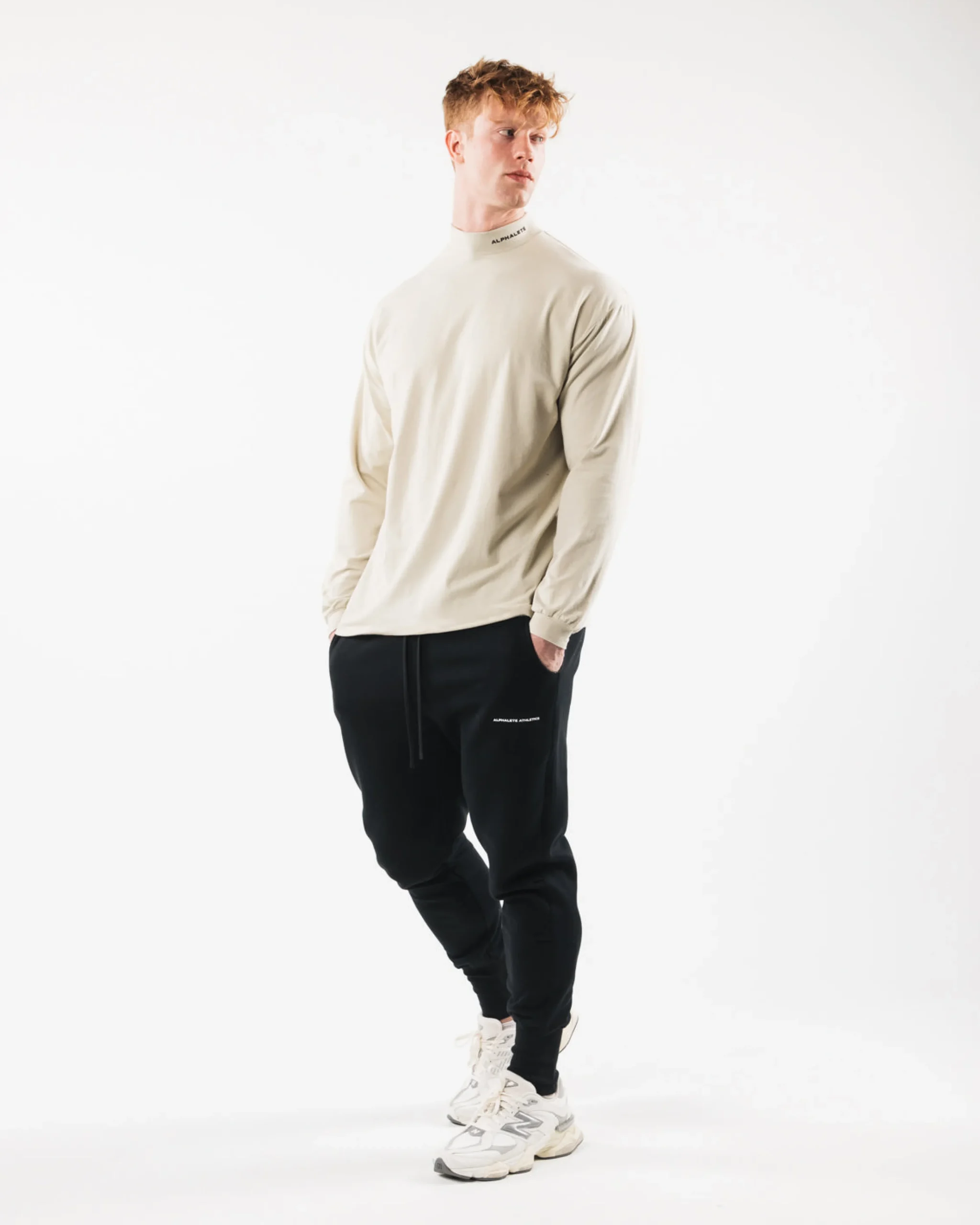 Brushed Core Mock Neck LS
