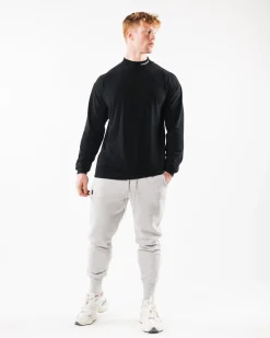 Brushed Core Mock Neck LS