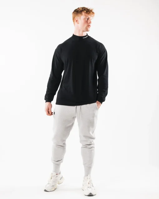 Brushed Core Mock Neck LS