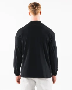 Brushed Core Mock Neck LS