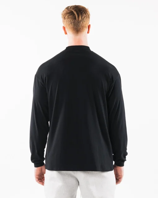 Brushed Core Mock Neck LS