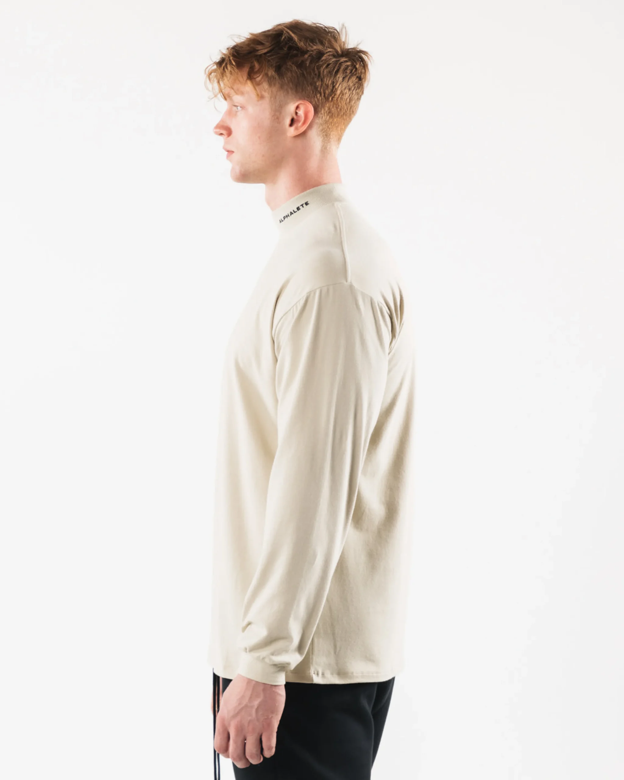 Brushed Core Mock Neck LS