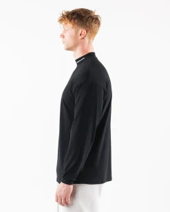 Brushed Core Mock Neck LS