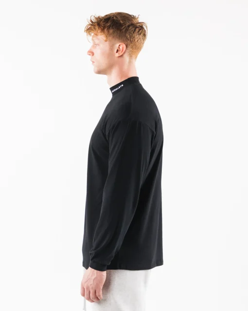 Brushed Core Mock Neck LS