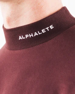 Brushed Core Mock Neck LS