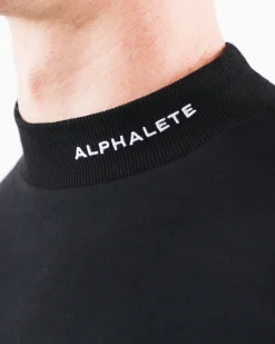 Brushed Core Mock Neck LS