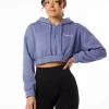 Classic Capital Crop Hoodie