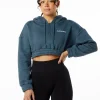 Classic Capital Crop Hoodie