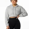 Classic Capital Crop Hoodie