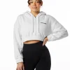 Classic Capital Crop Hoodie