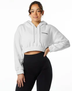 Classic Capital Crop Hoodie