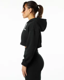 Classic Capital Crop Hoodie