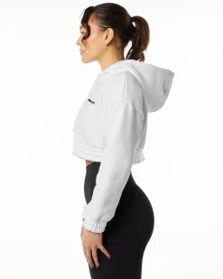 Classic Capital Crop Hoodie