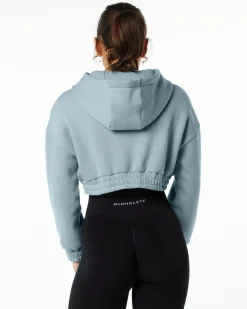 Classic Capital Crop Hoodie