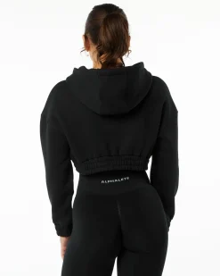 Classic Capital Crop Hoodie
