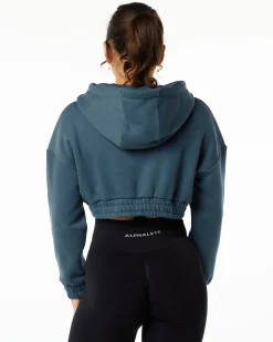 Classic Capital Crop Hoodie