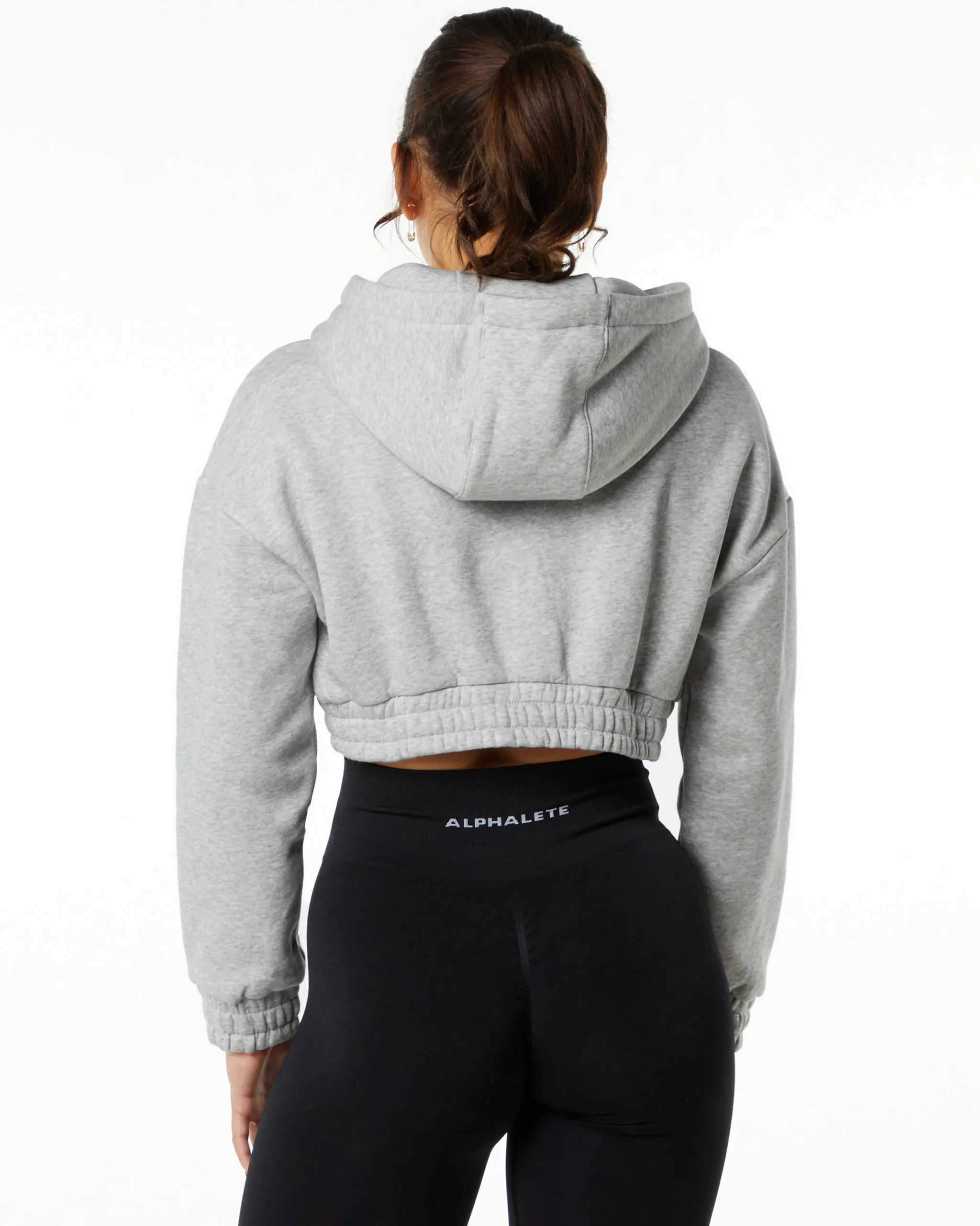 Classic Capital Crop Hoodie