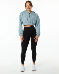 Classic Capital Crop Hoodie