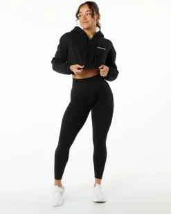 Classic Capital Crop Hoodie