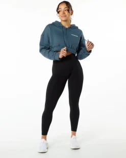 Classic Capital Crop Hoodie