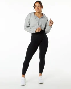 Classic Capital Crop Hoodie