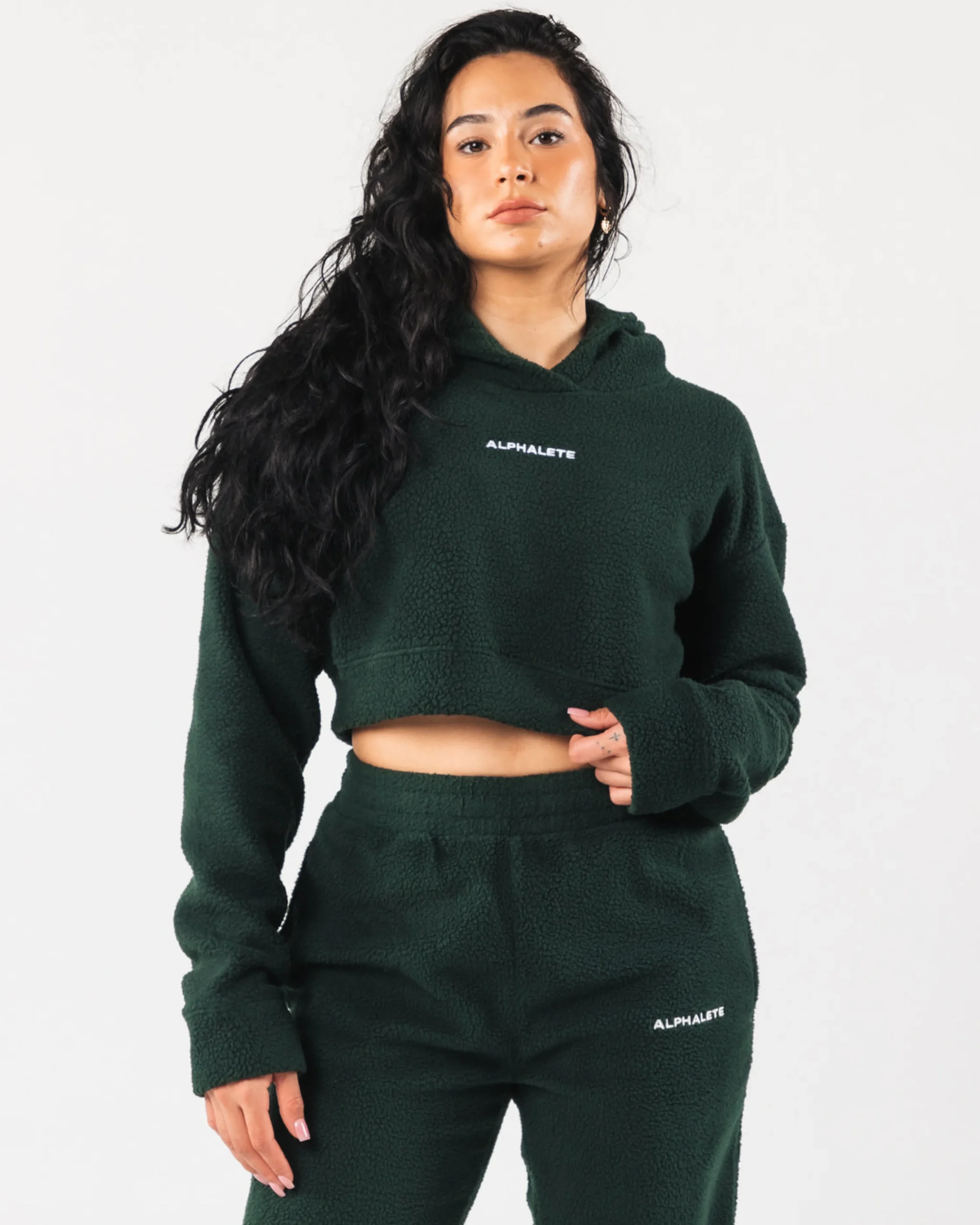 King Crop Hoodie