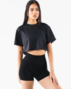 Margo Mesh Crop Tee