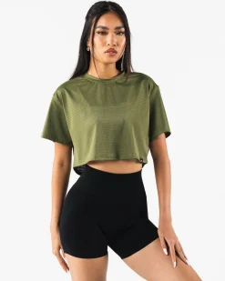 Margo Mesh Crop Tee