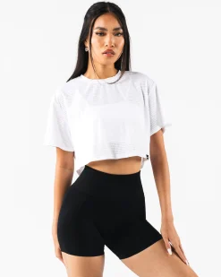 Margo Mesh Crop Tee