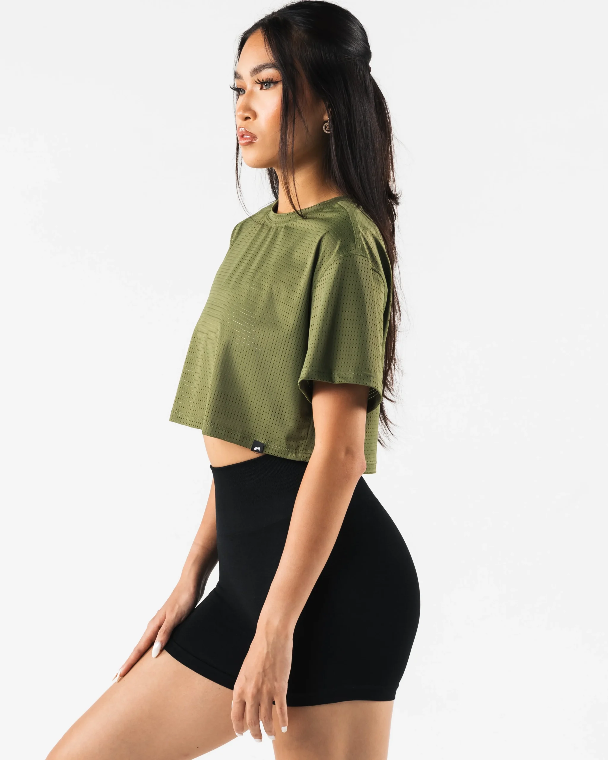 Margo Mesh Crop Tee
