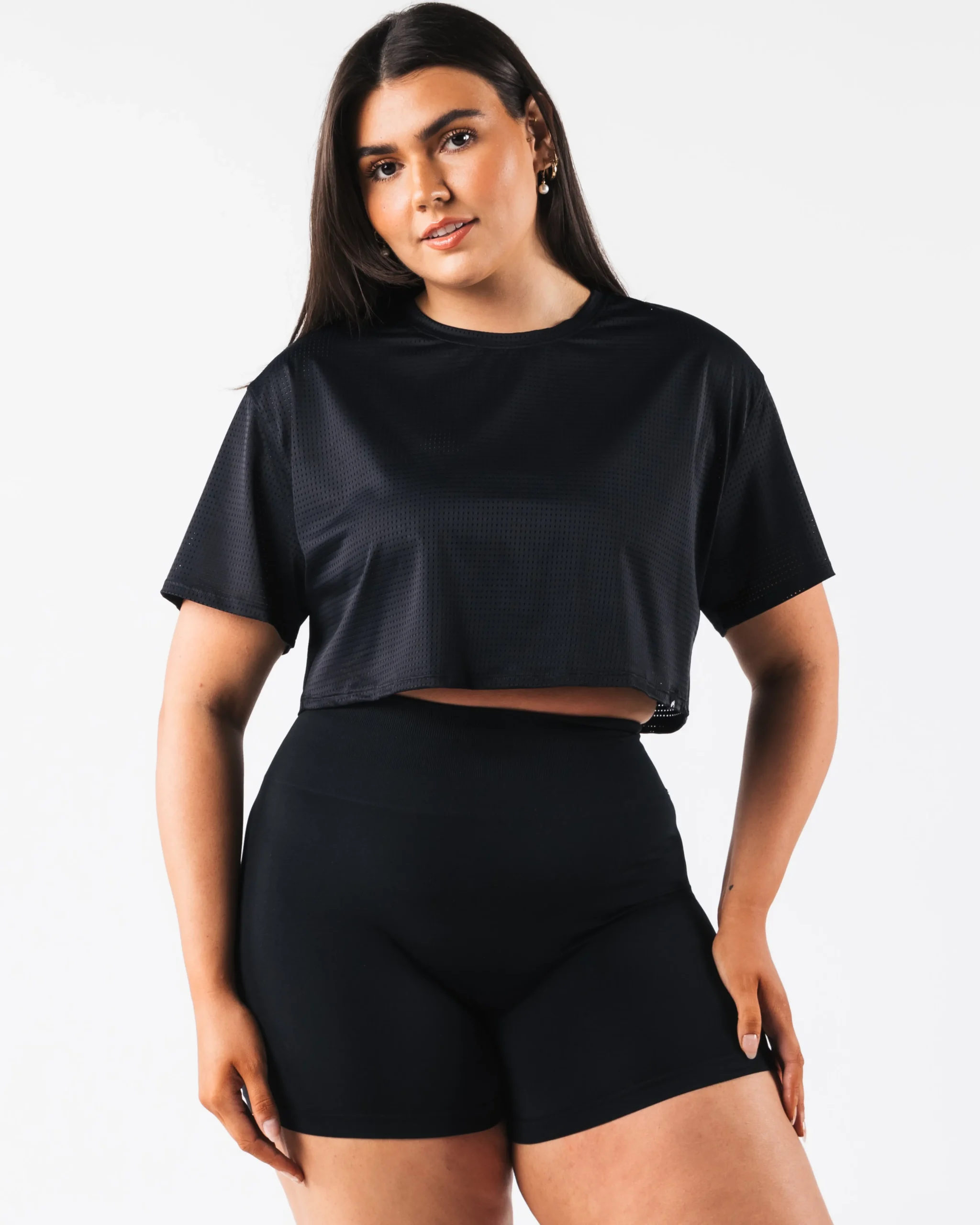 Margo Mesh Crop Tee