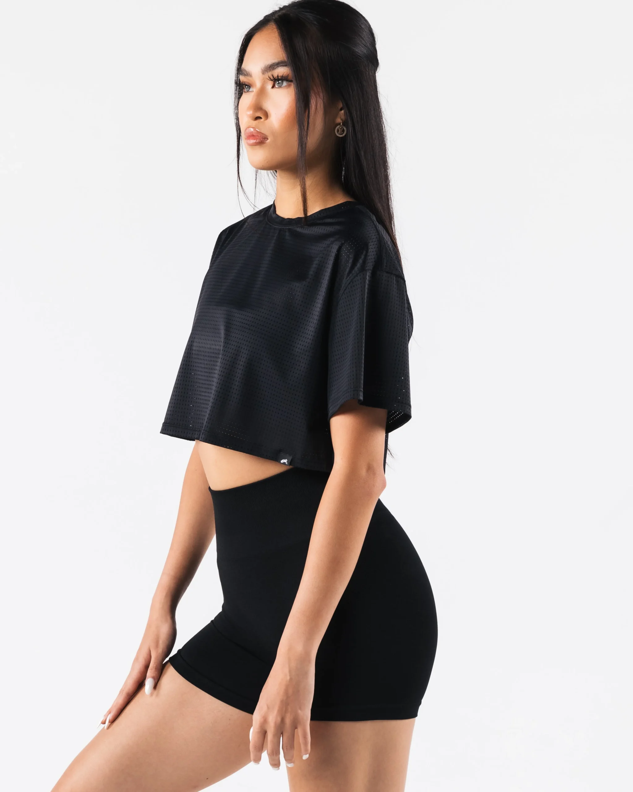 Margo Mesh Crop Tee