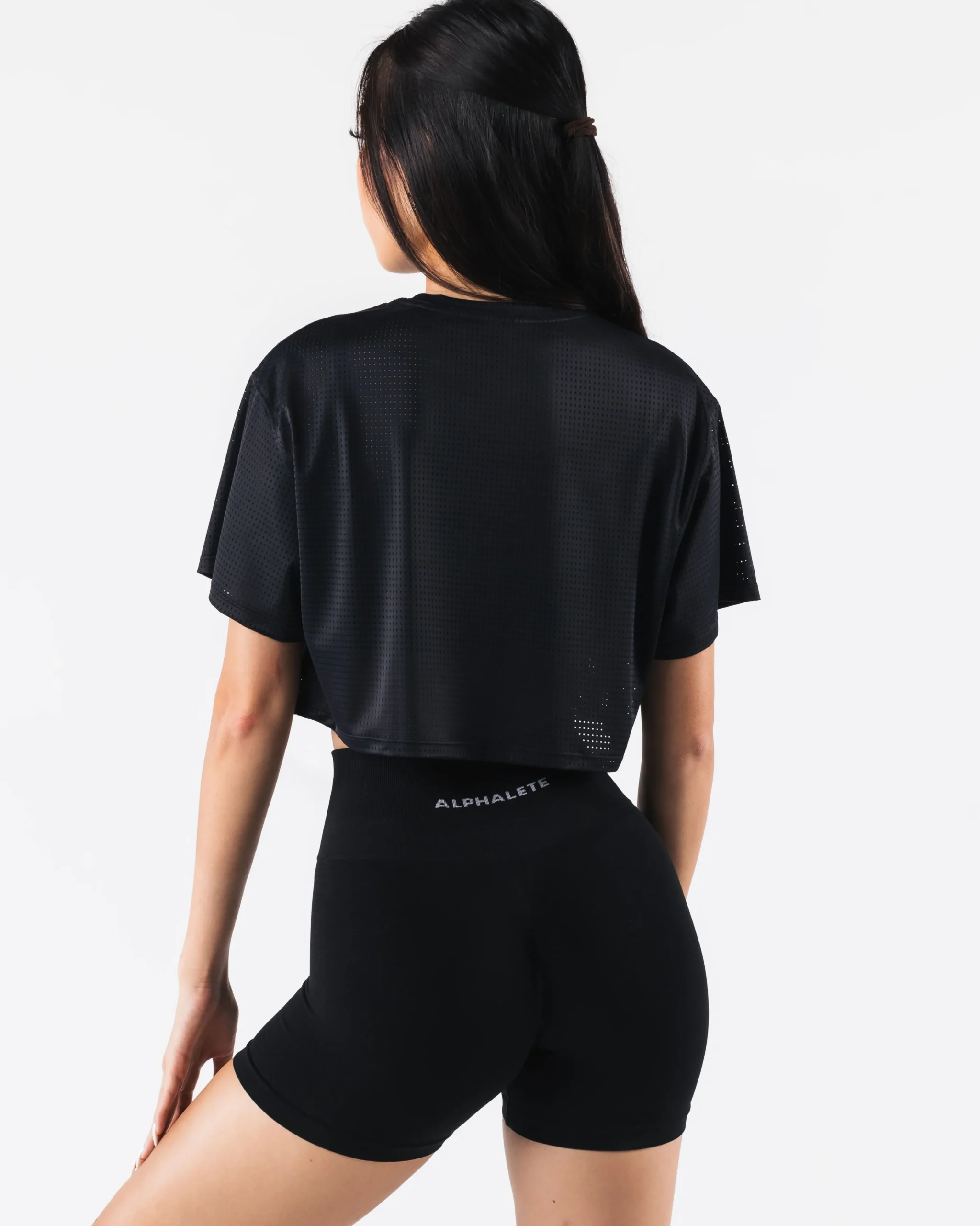 Margo Mesh Crop Tee