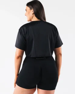 Margo Mesh Crop Tee